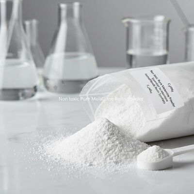 Non toxic Pure Melamine Powder Molecular Formula C3H6N6 Essential Raw Material for Melamine Formaldehyde Resin Synthesis