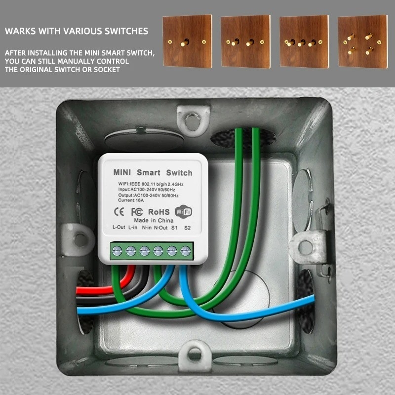 250v Electrical Switch Panel Timing Schedule Voice Control