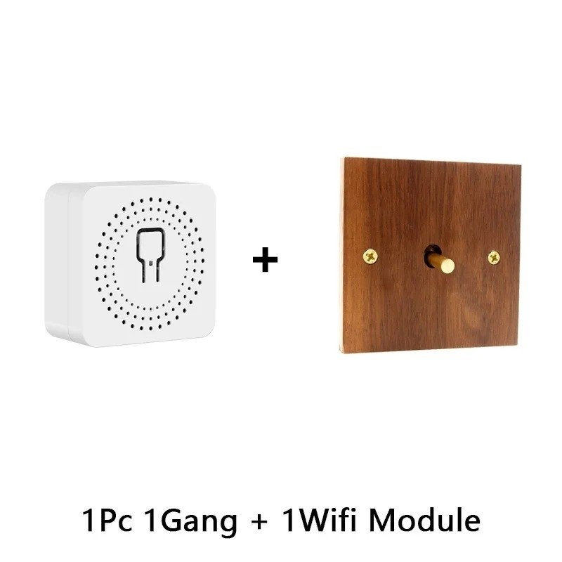Cover Solid Wood Toggle Light Switch Panel Brass Home Wall Switch 86 Type Handmade Lever Concealed Lever Tog
