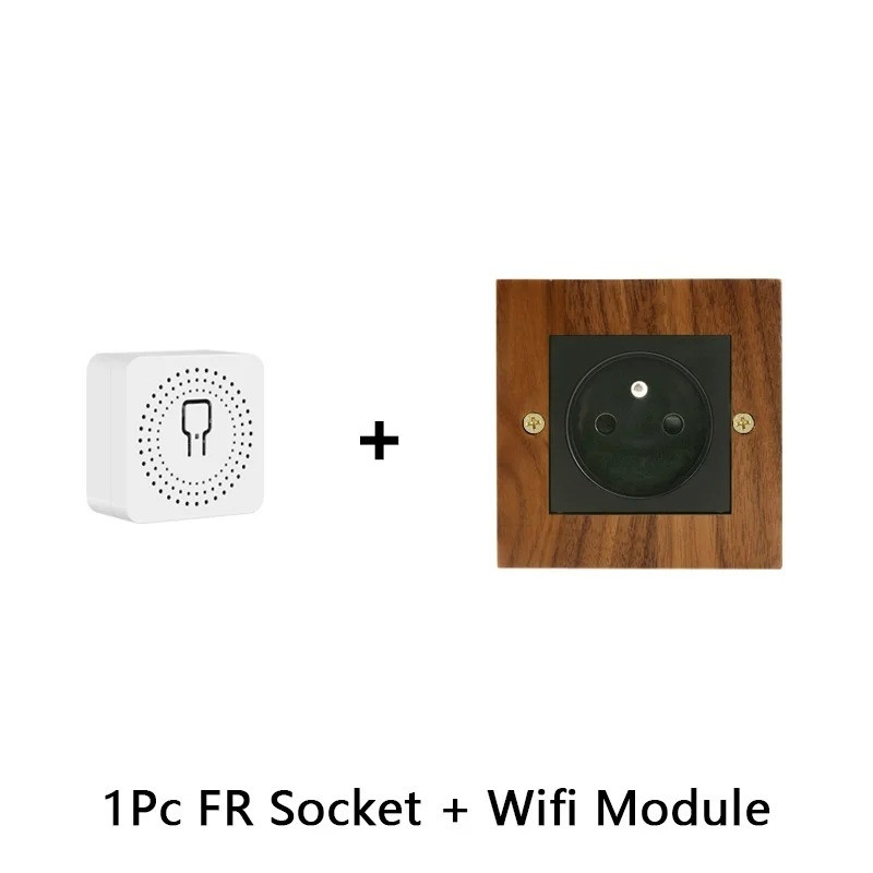 Cover Solid Wood Toggle Light Switch Panel Brass Home Wall Switch 86 Type Handmade Lever Concealed Lever Tog