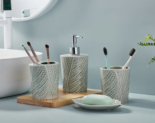 Durable Bathroom Counter Set 4pcs Hand Pump Soap Dispenser