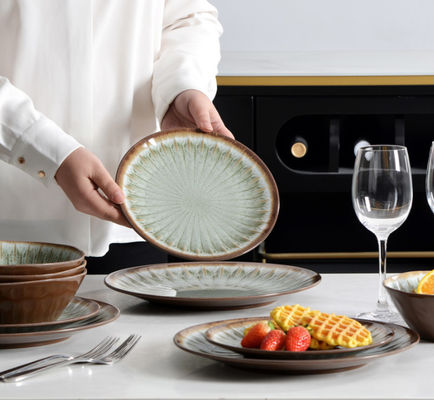 Party Plates And Bowls 12pc Melamine Dinnerware Set Iso