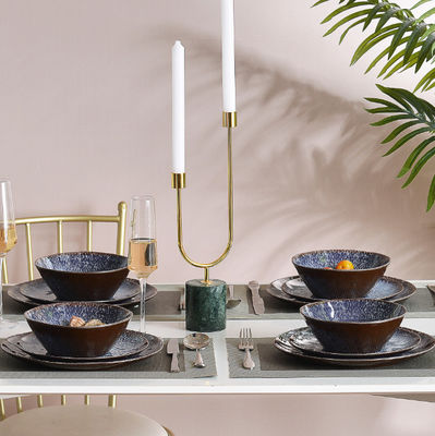 12 Pieces Party Melamine Tableware Set Heat Resistance