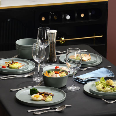 Unbreakable Melamine Tableware Set Dishwasher Safe Bpa Free Sage