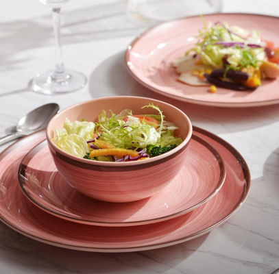 12pcs Melamine Dinnerware Set Plates And Bowls For 4