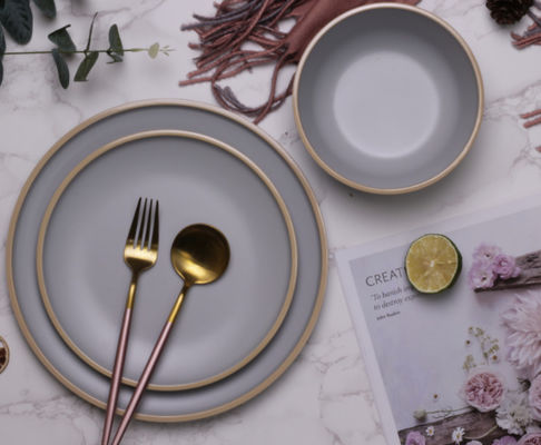 Camping Melamine Dinner Plates And Bowls 12 Pcs