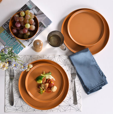 12pcs Melamine Plates Bowls Duarable Dishwasher Safe Bpa Free