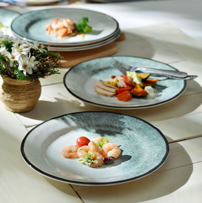 gufaith Melamine Plates, Dishes Set for 6, Melamine Dinnerware Sets 6 Pcs, Outdoor Dinner Plates, Melamine Dishes, Plate