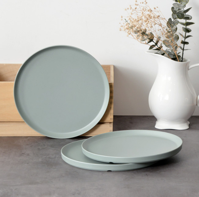 FINE&NICE Melamine Plates, 6 Pieces Dinnerware Plates, 10.5in Plates Set, Safe Dishes, Scratch Resistant, Dishwasher Saf