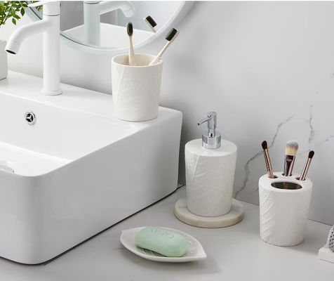Lead Free Ceramic Toothbrush Holders Bathroom Accessories Set 4pcs