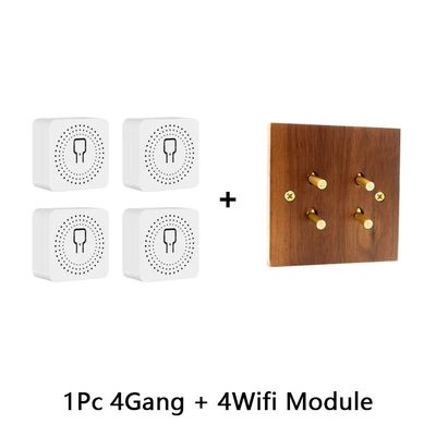 Cover Solid Wood Toggle Light Switch Panel Brass Home Wall Switch 86 Type Handmade Lever Concealed Lever Tog
